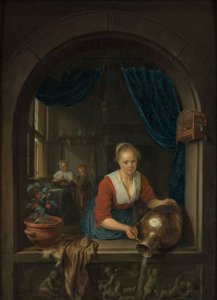 Servante à la fenêtre, c. 1660