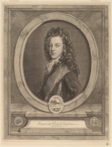 Jacques III, prince de Galles - Gerard Edelinck after François de Troy