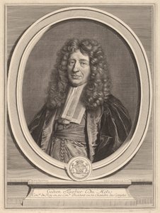 Gedeon Berbier-Du Metz - Gerard Edelinck after Hyacinthe Rigaud