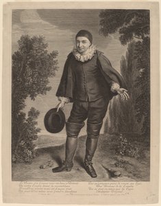 Raimond Poisson en Crispin - Gerard Edelinck after Theodor Netscher