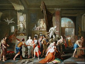 Apelles peint Campaspe - Gerard Hoet