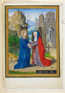 Add. 34294, f.61 La Visitation, illustration de 