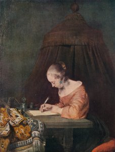 Femme écrivant une lettre, c1655, 1938 - Gerard Terborch II