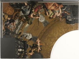 Plafond avec représentation de Diane et de ses compagnes
