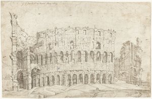 Extérieur des ruines du Colisée, Rome