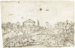Vue de San Stefano Rotondo, Rome, depuis le nord