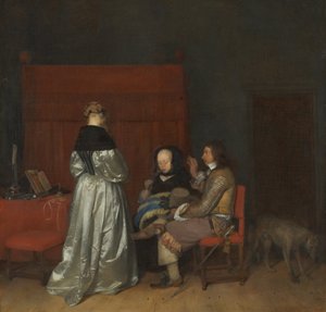 La Conversation galante, connue sous le nom de Admonition paternelle