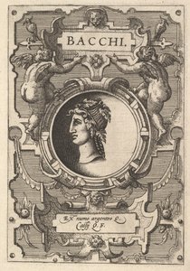 Buste de Bacchus entouré de rinceaux, de la série 