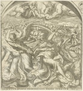 Quatre anges de la mort tuant le peuple après la sixième trompette (Openbaring van Johannes)