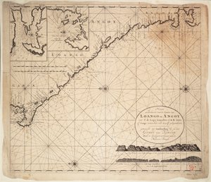 Carte du Golfe de Guinée, Afrique, début du XVIIIe siècle - Gerard van Keulen