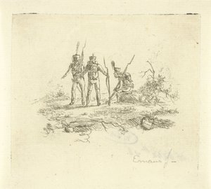 Trois fantassins - Gerardus Emaus de Micault