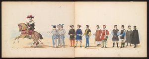 Maskerade van de Leidse studenten, 1855 - Gerardus Johannes Bos