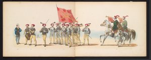 Mascarade des étudiants de Leyde, 1855 (pl. 12) - Gerardus Johannes Bos