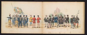 Mascarade des étudiants de Leyde, 1855 (plaque 2) - Gerardus Johannes Bos