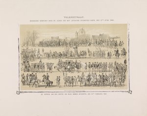 Volksuitgaaf. Mascarade tenue par les membres du Leydsche Studenten-Corps, le 11 juin 1860. L