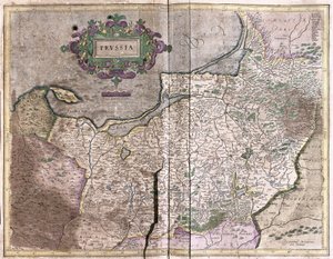 Carte ancienne de la Pologne - aujourd
