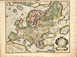 Atlas sive Cosmographicae Meditationes de Fabrica Mundi et Fabricati Fugura Europe: Livonie, Russie - Gerardus Mercator