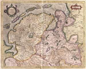 Emden et Oldenburg, Allemagne (gravure) - Gerardus Mercator
