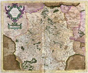 Hessen, Kassel, Allemagne (gravure) - Gerardus Mercator