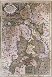 Hollande et Brabant, Belgique (gravure) - Gerardus Mercator