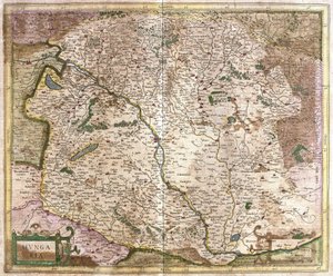 Hongrie (gravure) - Gerardus Mercator