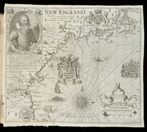 Carte de la Nouvelle-Angleterre, de Historia Mundi: ou Atlas de Mercator, Londres, 1635