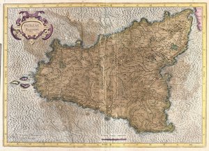Sicile, Italie (gravure)