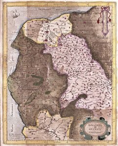 La côte de Berck à Gravelines, Belgique (gravure) - Gerardus Mercator