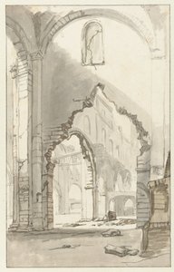 Intérieur de la Nieuwe Kerk à Amsterdam, après le grand incendie de 1645 - Gerbrand van den Eeckhout