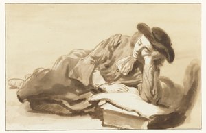 Jeune homme allongé
