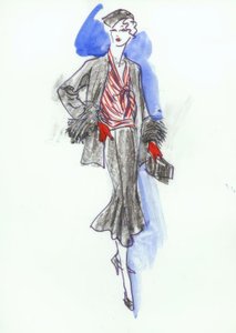 Mode féminine 1931, costume