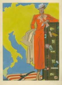 Mode féminine 1932 / Robe de voyage - Gerd Hartung