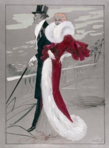 Mode, robe de bal vers 1930