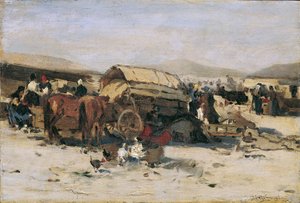 Scène de marché hongrois - Gergely Pörge