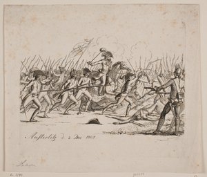 Courageuse défense de la garde russe - Gerhard Ludvig Lahde