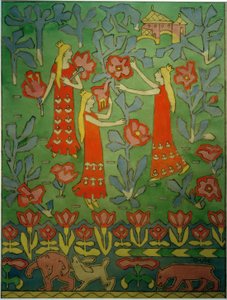 Trois princesses dans le jardin enchanté - Gerhard Peter Frantz Vilhelm Munthe
