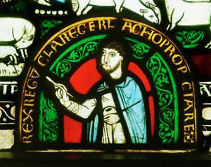 Gerlachus, Selbstporträt aus dem Moses-und-Aaron-Fenster von Gerlachus Gerlachus