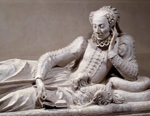 Monument funéraire : Tombeau de Jeanne Valentine Balbiani, épouse du cardinal René de Birague (détail)