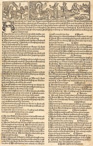 Calendrier avec la Nativité et l