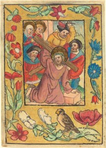 Christ portant la croix - German 15th Century