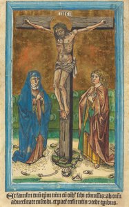 Christ en croix - German 15th Century
