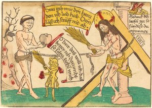 Jésus Attirant les Fidèles à Son Cœur - German 15th Century