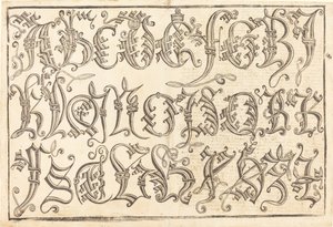 Alphabet ornemental - German 15th Century