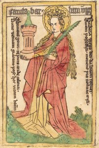 Sainte Barbara - German 15th Century