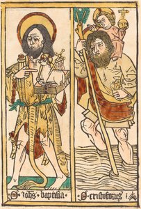 Saint Jean-Baptiste et Saint Christophe - German 15th Century