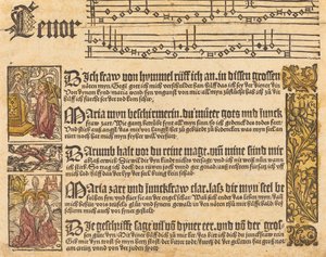Chanson à la Vierge - German 15th Century