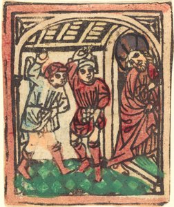 La Lapidation du Christ - German 15th Century