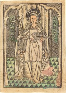Sainte Ursule comme protectrice - German 15th Century or Master of the Protective Saints of Cologne
