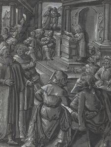 Christ guérissant le boiteux [verso] - German 16th Century