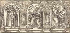 Christ et ses disciples II - German 16th Century after Martin Schongauer